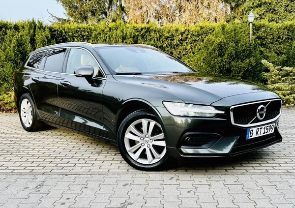 Volvo V60 cena 84400 przebieg: 117890, rok produkcji 2018 z Żukowo małe 781